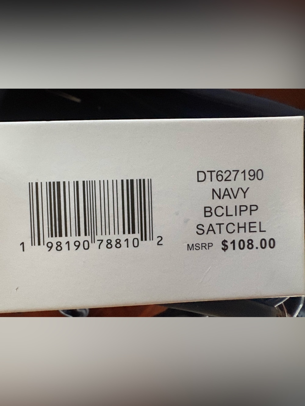 Steve Madden Navy Bclipp Satchel - Picture 4 of 6